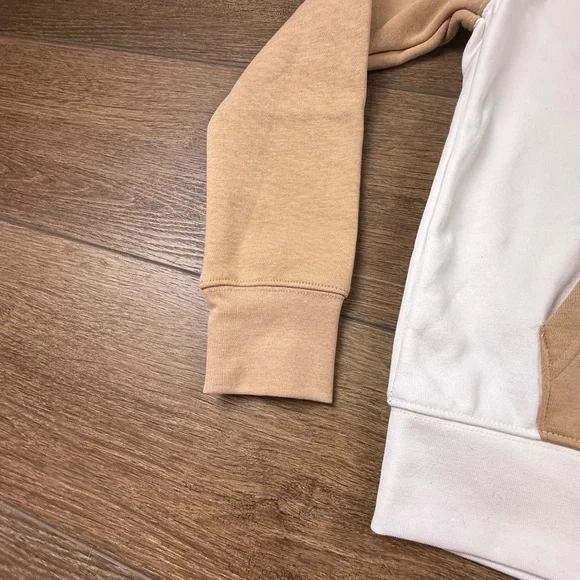 Jordan Youth Colorblock Hoodie NWT Sz S Tan/Cream, Basketball Back to School - Picture 5 of 12